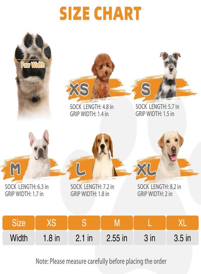 كولتيل جوارب كولتايل المضادة للانزلاق للكلاب لمنع لعق الكفوف وخدشها، أحذية واقية للكلاب على الأرضيات الخشبية، أحذية شتوية للكلاب، جوارب مانعة للانزلاق للكلاب الصغيرة والمتوسطة والكبيرة (مقاس XL) - Image 2